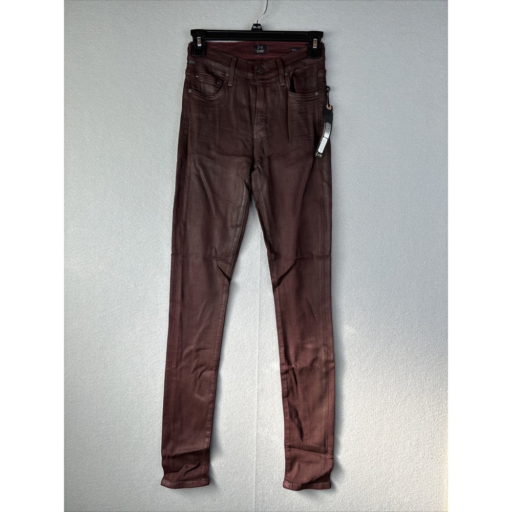 Citizen Of Humanity Womens Pants 26 Lacquer Red Rocket Skinny High Rise COH 2832